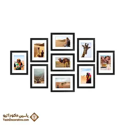 قاب عکس دکوراتیو 9 عددی مدل DT92P مشکی