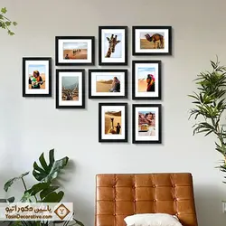 قاب عکس دکوراتیو 9 عددی مدل DT92P مشکی