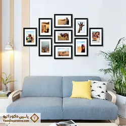 قاب عکس دکوراتیو 9 عددی مدل DT92P مشکی