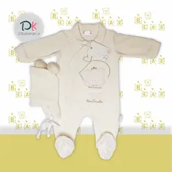 قیمت و خرید سرهمی مخمل نوزاد دانالو مدل خرس گیپوردار | دیباکاران