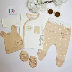 خرید ست نوزاد بیمارستانی دانالو مدل خرس و ماه | دیباکاران