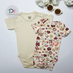 خرید بادی نوزادی وارداتی مدل گل و ساده 366 | دیباکاران