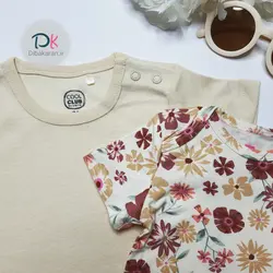 خرید بادی نوزادی وارداتی مدل گل و ساده 366 | دیباکاران