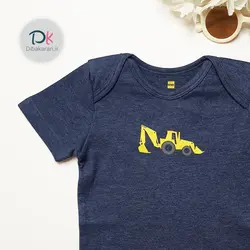 خرید بادی نوزادی استین کوتاه ملانژ مدل لودر 353 | دیباکاران