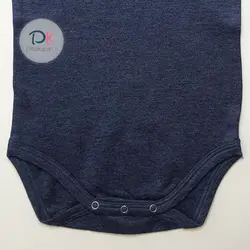 خرید بادی نوزادی استین کوتاه ملانژ مدل لودر 353 | دیباکاران