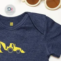 خرید بادی نوزادی استین کوتاه ملانژ مدل لودر 353 | دیباکاران