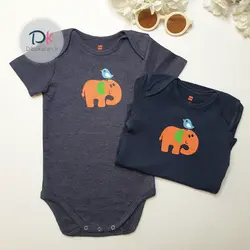 خرید بادی نوزادی استین کوتاه حما مدل جوجه 372 | دیباکاران