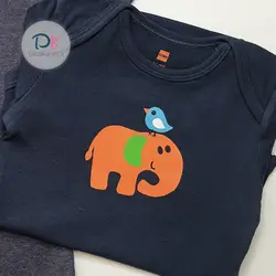 خرید بادی نوزادی استین کوتاه حما مدل جوجه 372 | دیباکاران