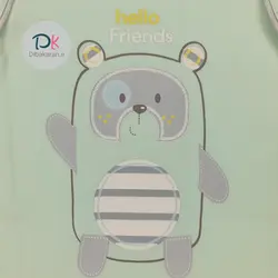قیمت و خرید رکابی زیردکمه دار نوزادی دانالو مدل tiny bear | دیباکاران
