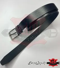 کمربند تمام چرم گاومیش 3/5 سانت سگک دار ساده سرت یک