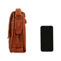 کیف دوشی چرم طبیعی آروین چرم کد AR-127