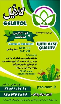 کود تقویتی خارجی برای انواع گیاهان آپارتمانی وبیرون آپارتمان بابرند گلایول فوق العاده