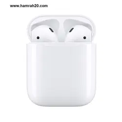 هدفون بی‌ سیم اپل مدل AirPods 2 همراه با محفظه شارژ