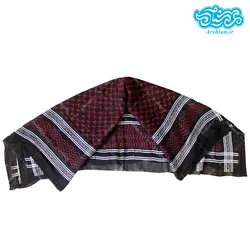 چفیه طرح عربی قرمز مدل چاپی