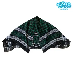 چفیه طرح عربی سبز مدل چاپی