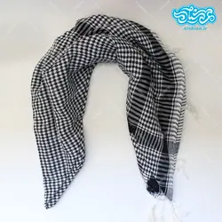 چفیه طرح عربی پلاستیکی سفید