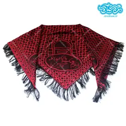 چفیه طرح عربی ذکردار قرمز