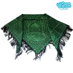 چفیه طرح عربی ذکردار سبز