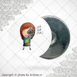 پیکسل دوربین عکاسی طرح کارتونی