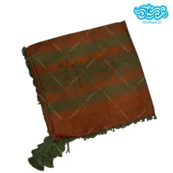 چفیه عربی قهوه ای سبز کد 020