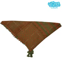 چفیه عربی قهوه ای سبز کد 020
