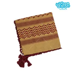 چفیه عربی نارنجی زرشکی کد 014