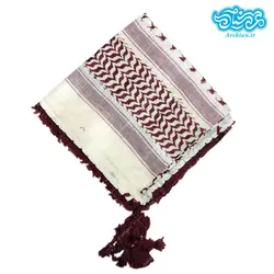 چفیه عربی شیری قرمز کد 010