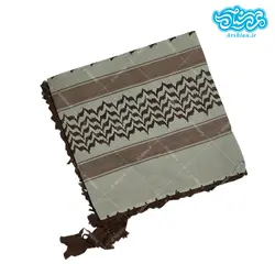 چفیه عربی سبز قهوه ای کد 016