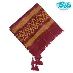 چفیه عربی قرمز خردلی کد 011