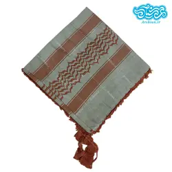 چفیه عربی سبز قهوه ای کد 008