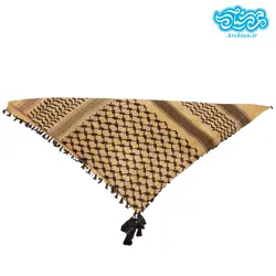 چفیه عربی نارنجی قهوه ای کد 007