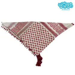 چفیه عربی استخوانی قرمز کد 006
