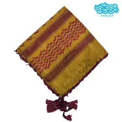چفیه عربی قهوه ای قرمز کد 005