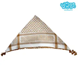 چفیه عربی سفید خردلی کد 003