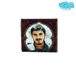 جانماز مخمل جیبی طرح شهید زین الدین کد004