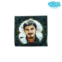 جانماز مخمل جیبی طرح شهید زین الدین کد004