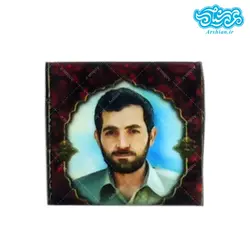 جانماز مخمل جیبی طرح شهید باکری کد002
