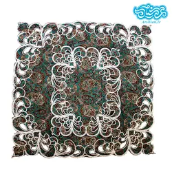 جانماز ترمه براق 45 سانتی متری دو تکه سبز