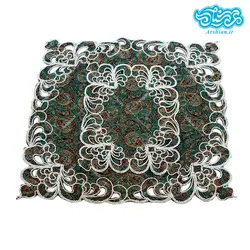 جانماز ترمه براق 45 سانتی متری دو تکه سبز