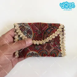 جانماز ترمه کیفی کوچک دو تکه