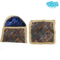 جانماز ترمه کیفی کوچک دو تکه