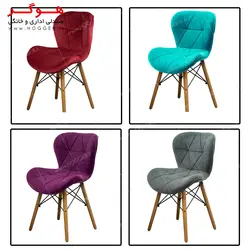 صندلی چهارپایه هوگر مدل SH820W-MA پارچه ای طرح مازراتی