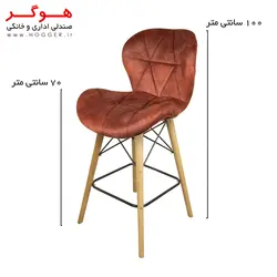 صندلی چهارپایه هوگر مدل SH820WL-H پارچه هانزو