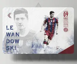 استیکر کارت لواندوفسکی