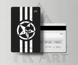 استیکر کارت اسکلت مشکی