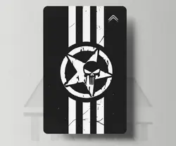 استیکر کارت اسکلت مشکی