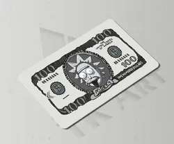 استیکر کارت اسکناس ریک