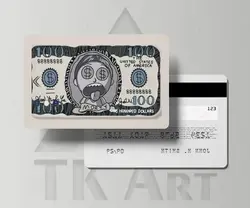 استیکر کارت اسکناس مورتی