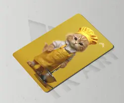 استیکر کارت گربه سرآشپز