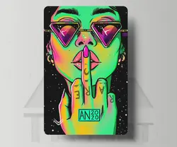 استیکر کارت Rainbow Girl